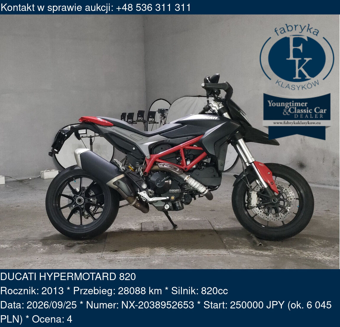 DUCATI HYPERMOTARD 820 2013 - zdjęcie 2