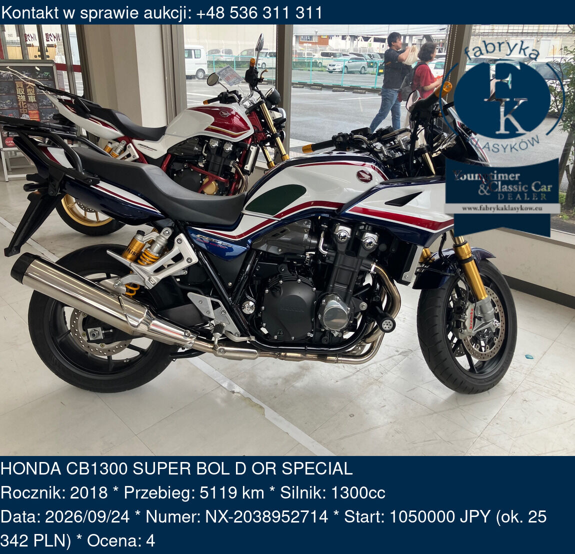 HONDA CB1300 SUPER BOL D OR SPECIAL 2018 - zdjęcie 2