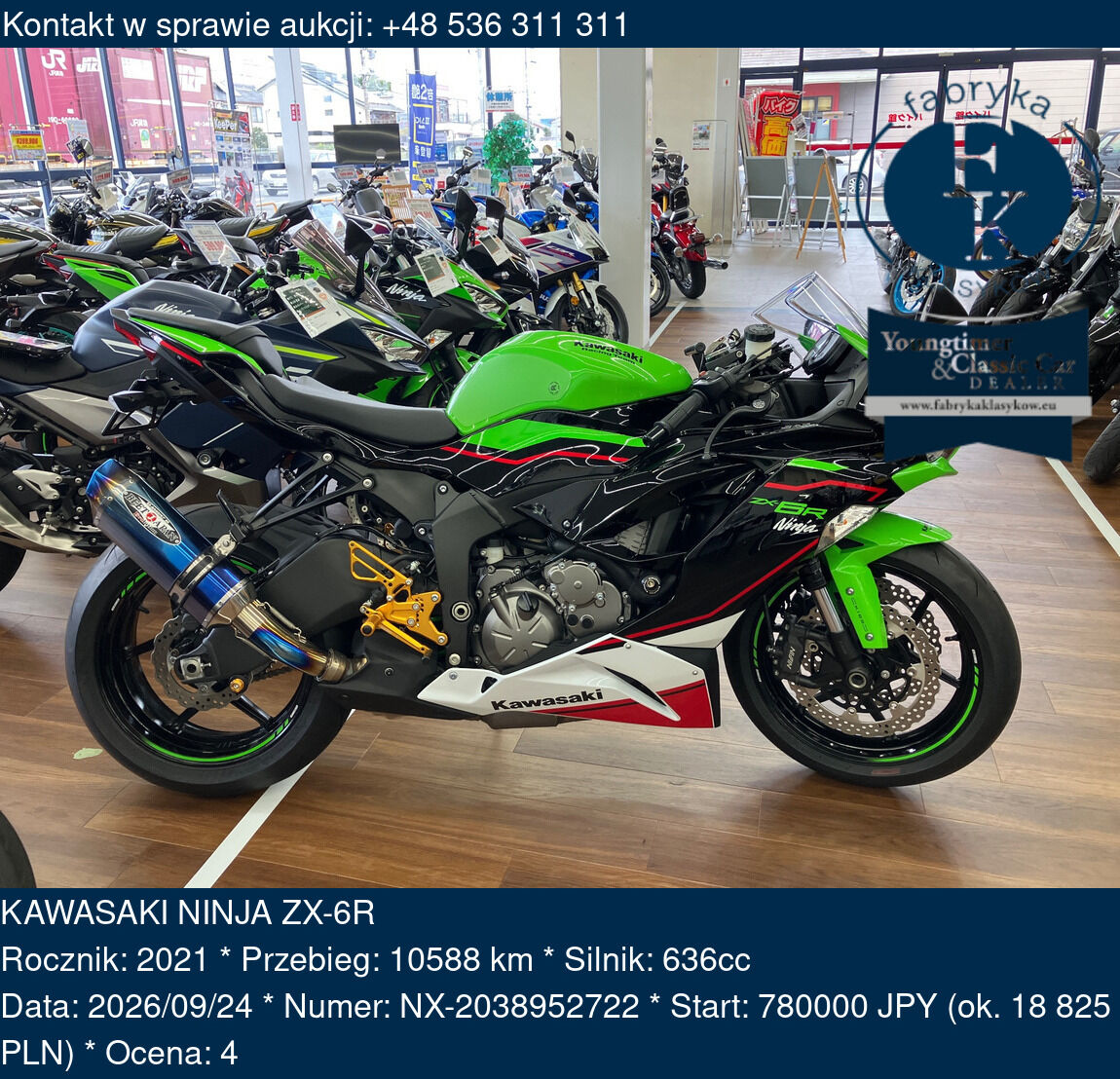 KAWASAKI NINJA ZX-6R 2021 - zdjęcie 2