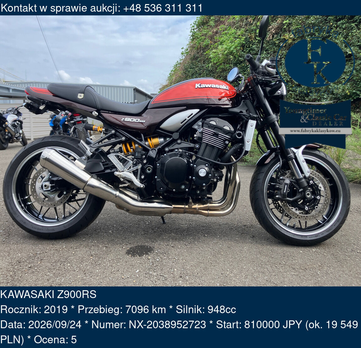 KAWASAKI Z900RS 2019 - zdjęcie 2