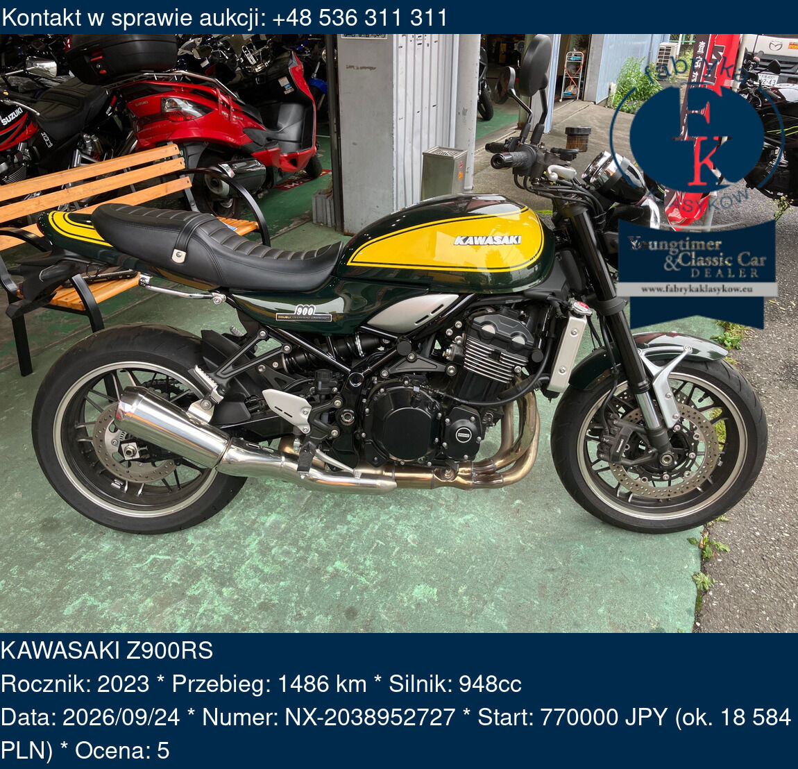 KAWASAKI Z900RS 2023 - zdjęcie 2
