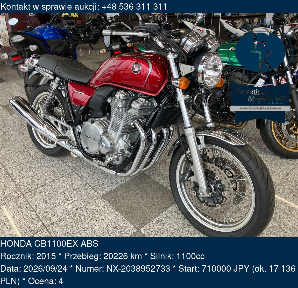 HONDA CB1100EX ABS 2015 - zdjęcie 2