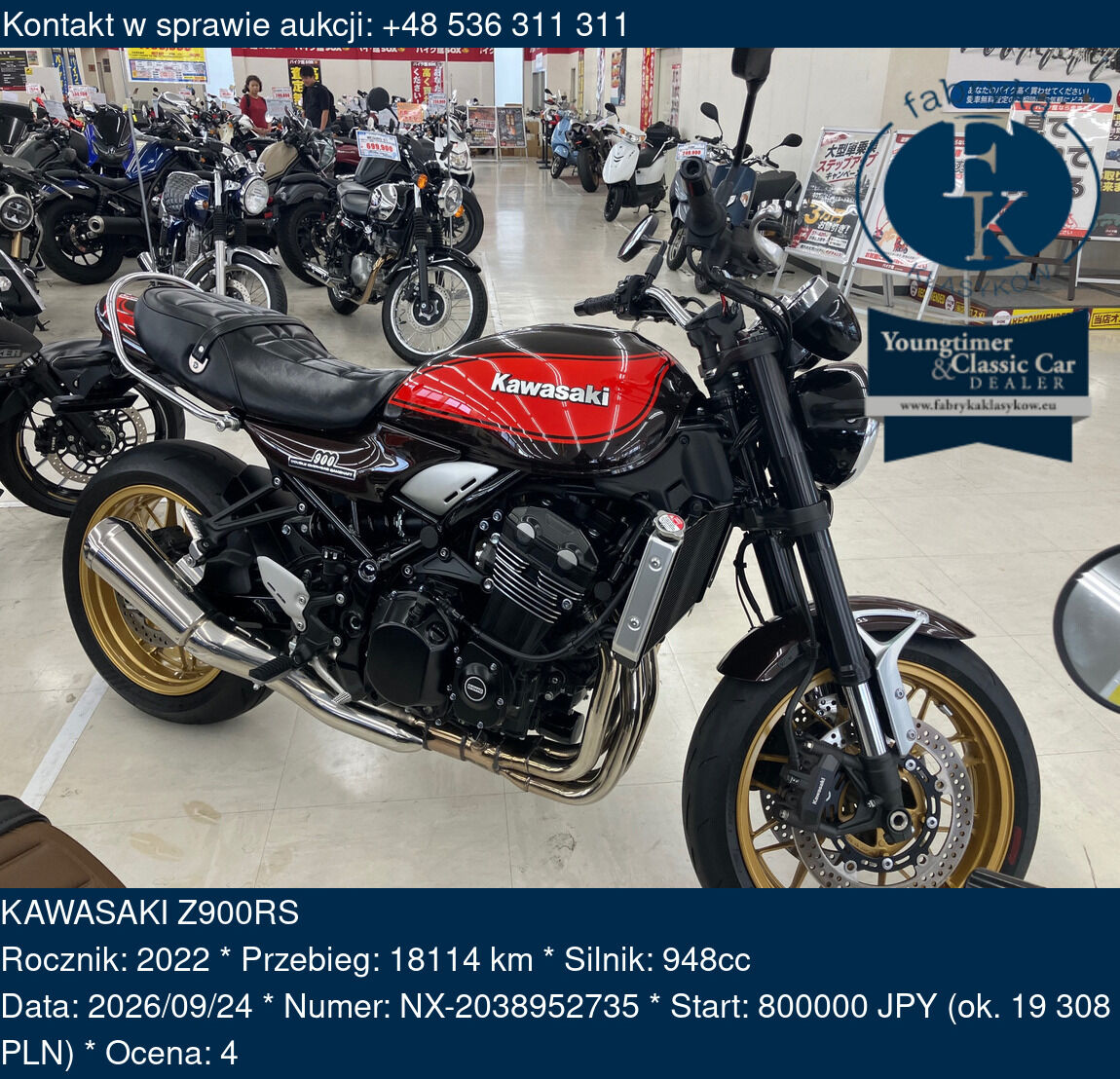 KAWASAKI Z900RS 2022 - zdjęcie 2