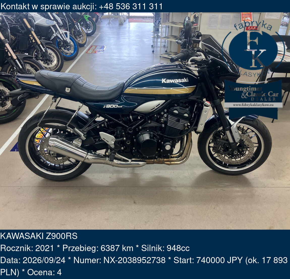 KAWASAKI Z900RS 2021 - zdjęcie 2