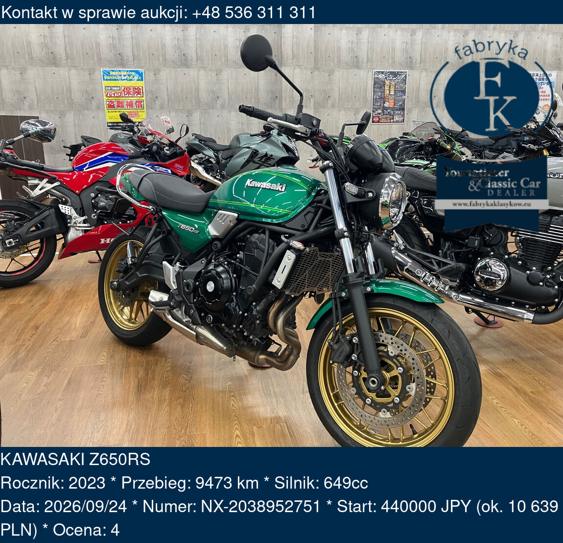 KAWASAKI Z650RS 2023 - zdjęcie 2