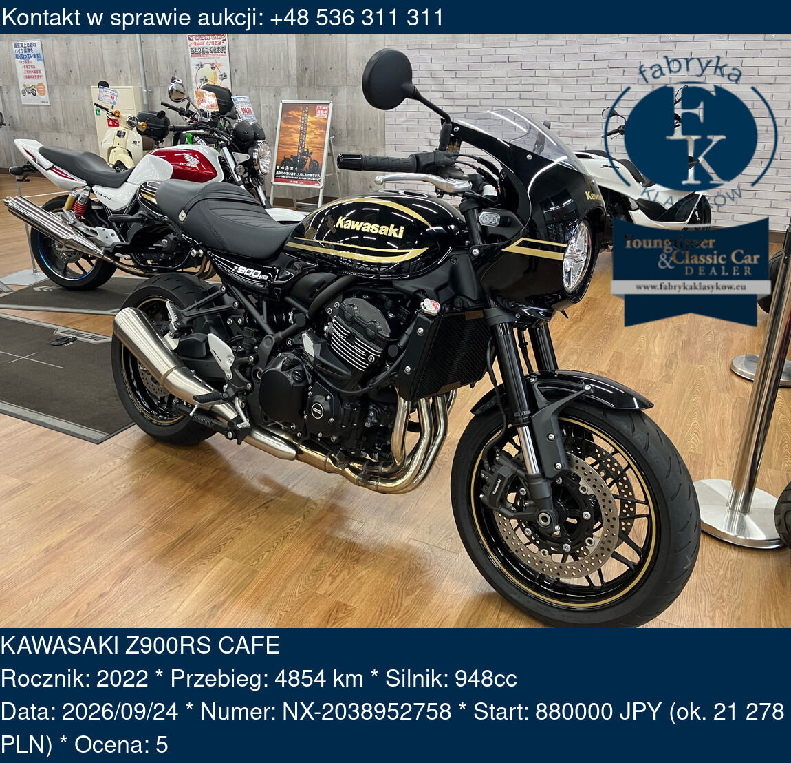 KAWASAKI Z900RS CAFE 2022 - zdjęcie 2