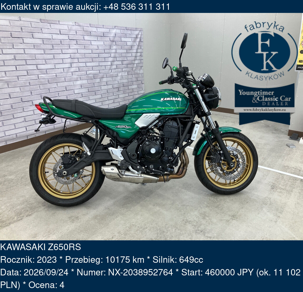 KAWASAKI Z650RS 2023 - zdjęcie 2