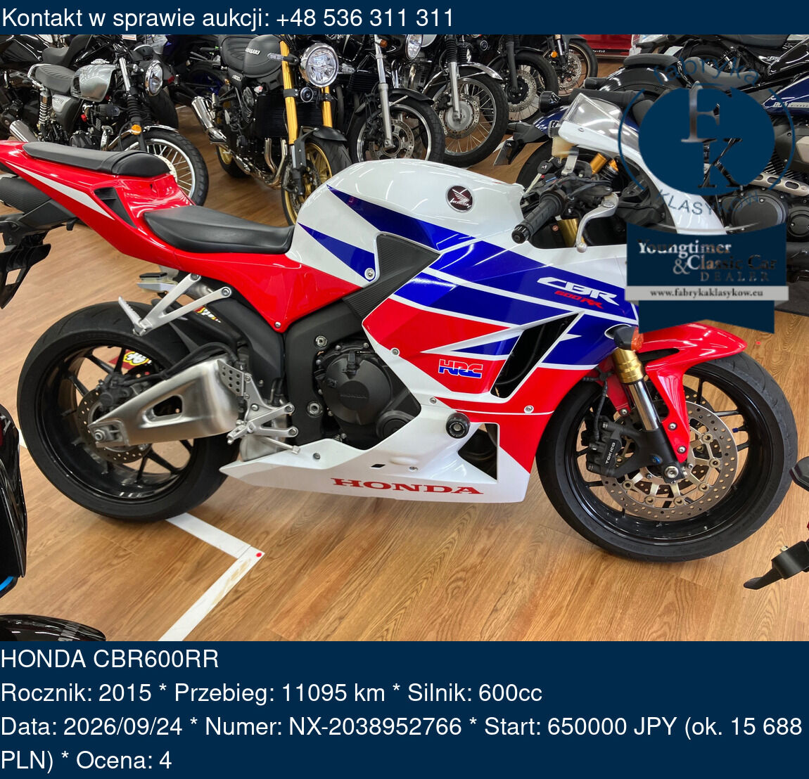 HONDA CBR600RR 2015 - zdjęcie 2