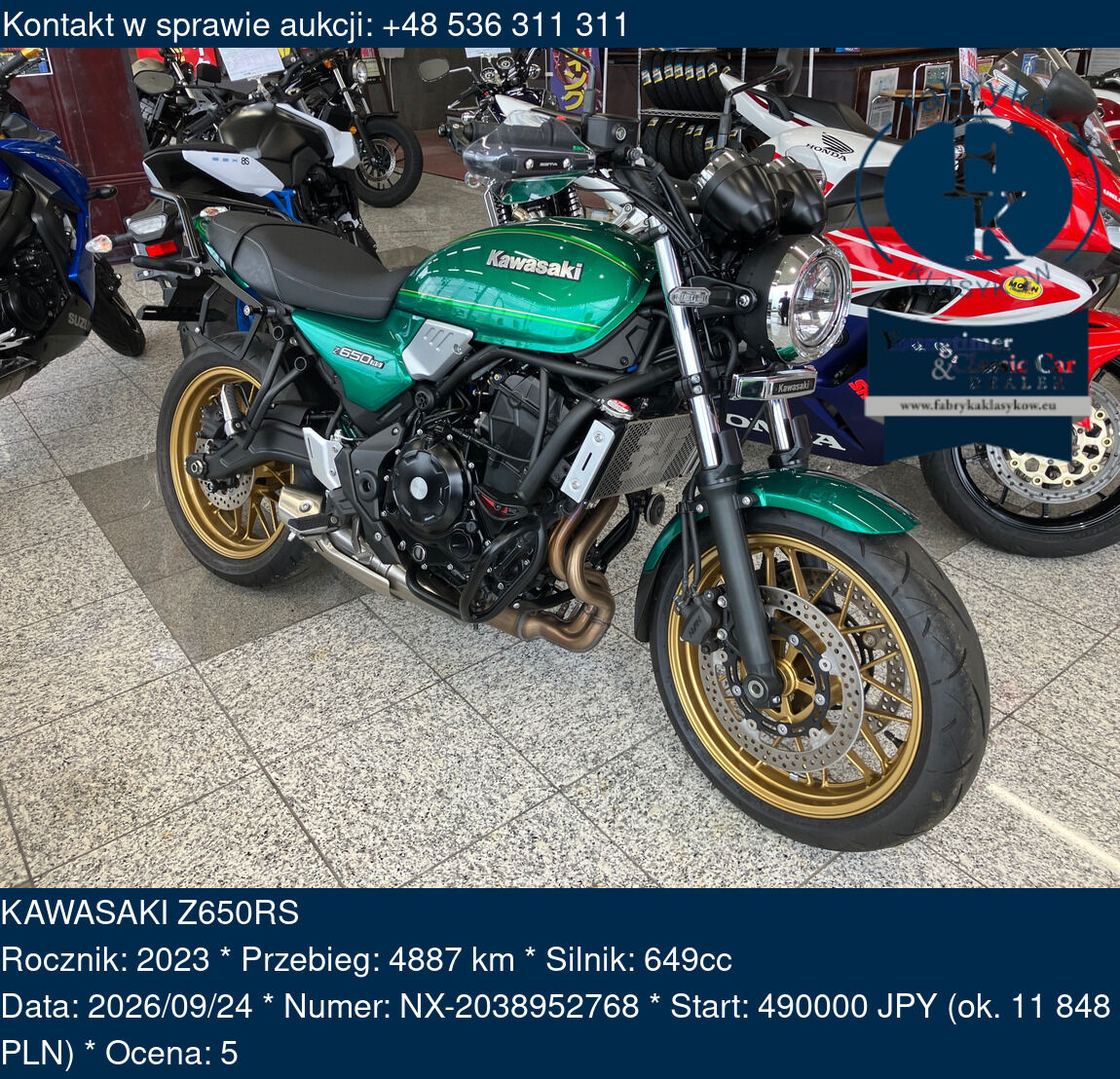 KAWASAKI Z650RS 2023 - zdjęcie 2