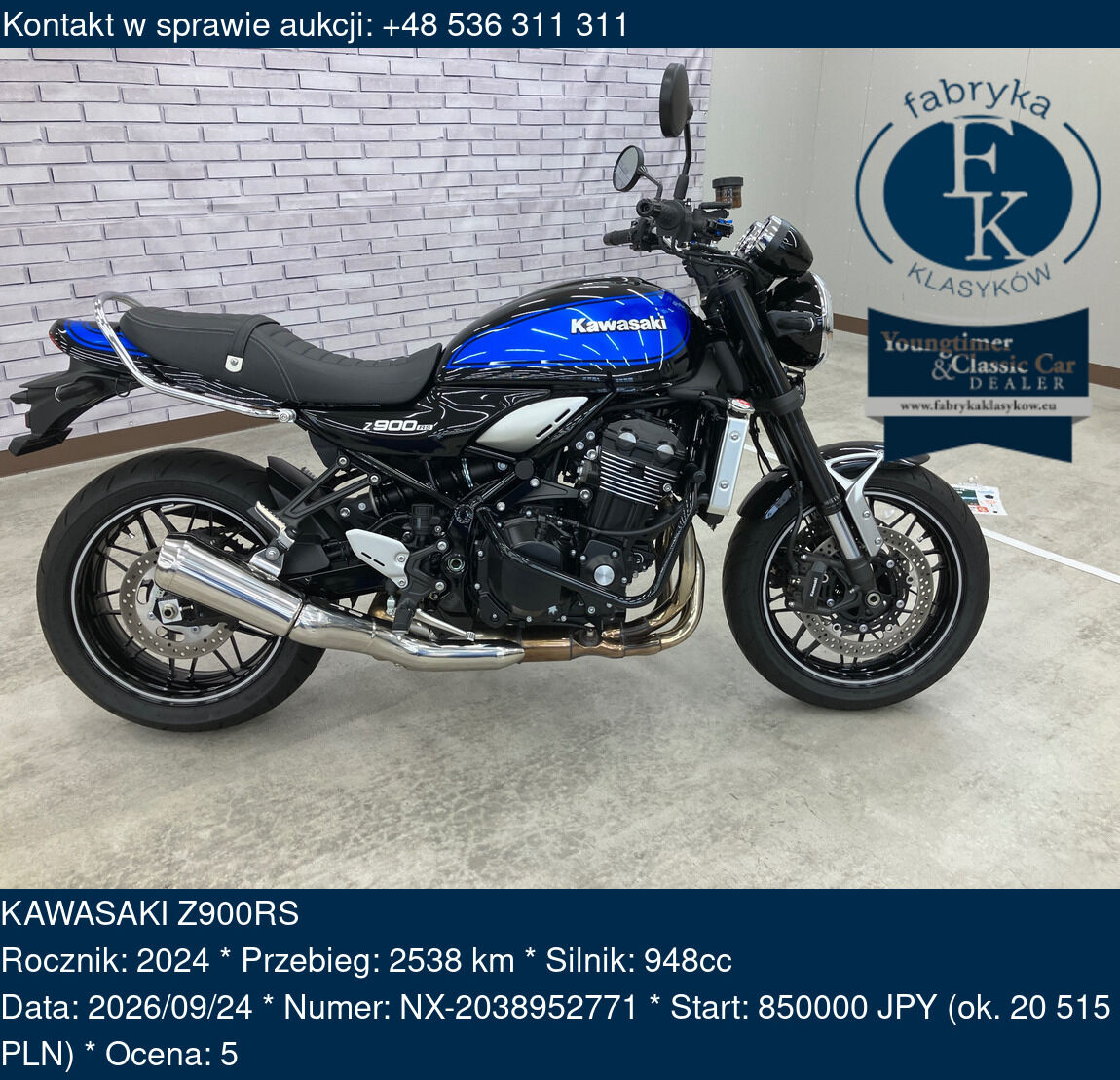 KAWASAKI Z900RS 2024 - zdjęcie 2
