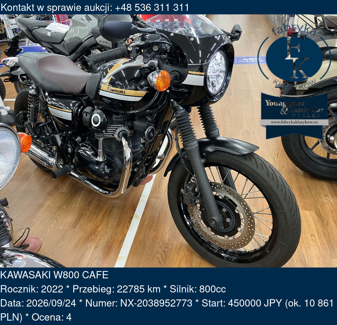 KAWASAKI W800 CAFE 2022 - zdjęcie 2
