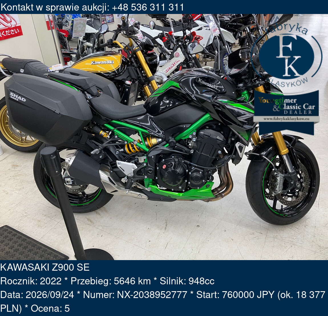 KAWASAKI Z900 SE 2022 - zdjęcie 2