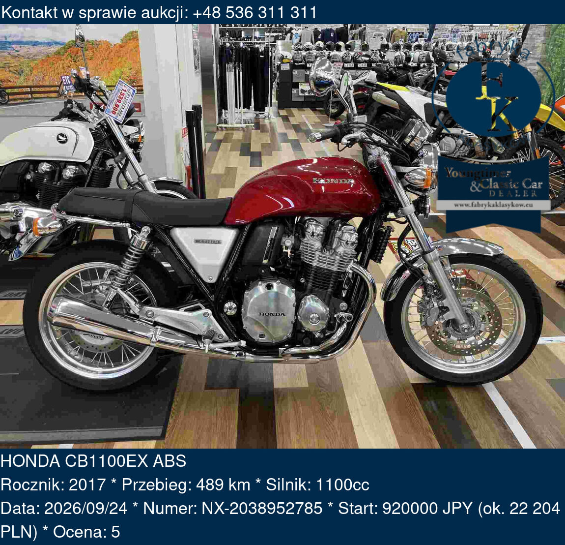 HONDA CB1100EX ABS 2017 - zdjęcie 2