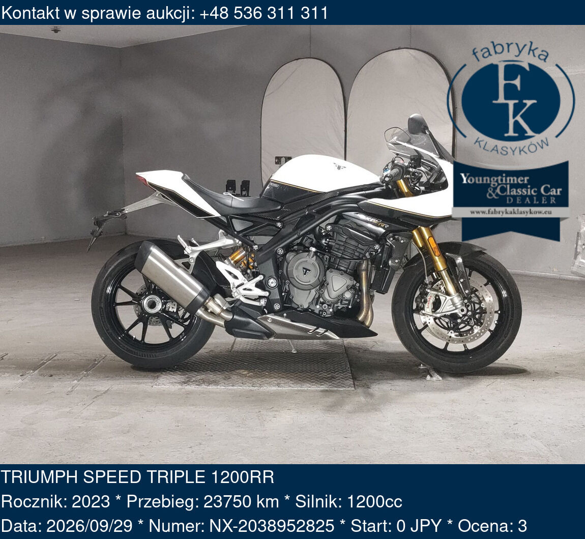 TRIUMPH SPEED TRIPLE 1200RR 2023 - zdjęcie 2