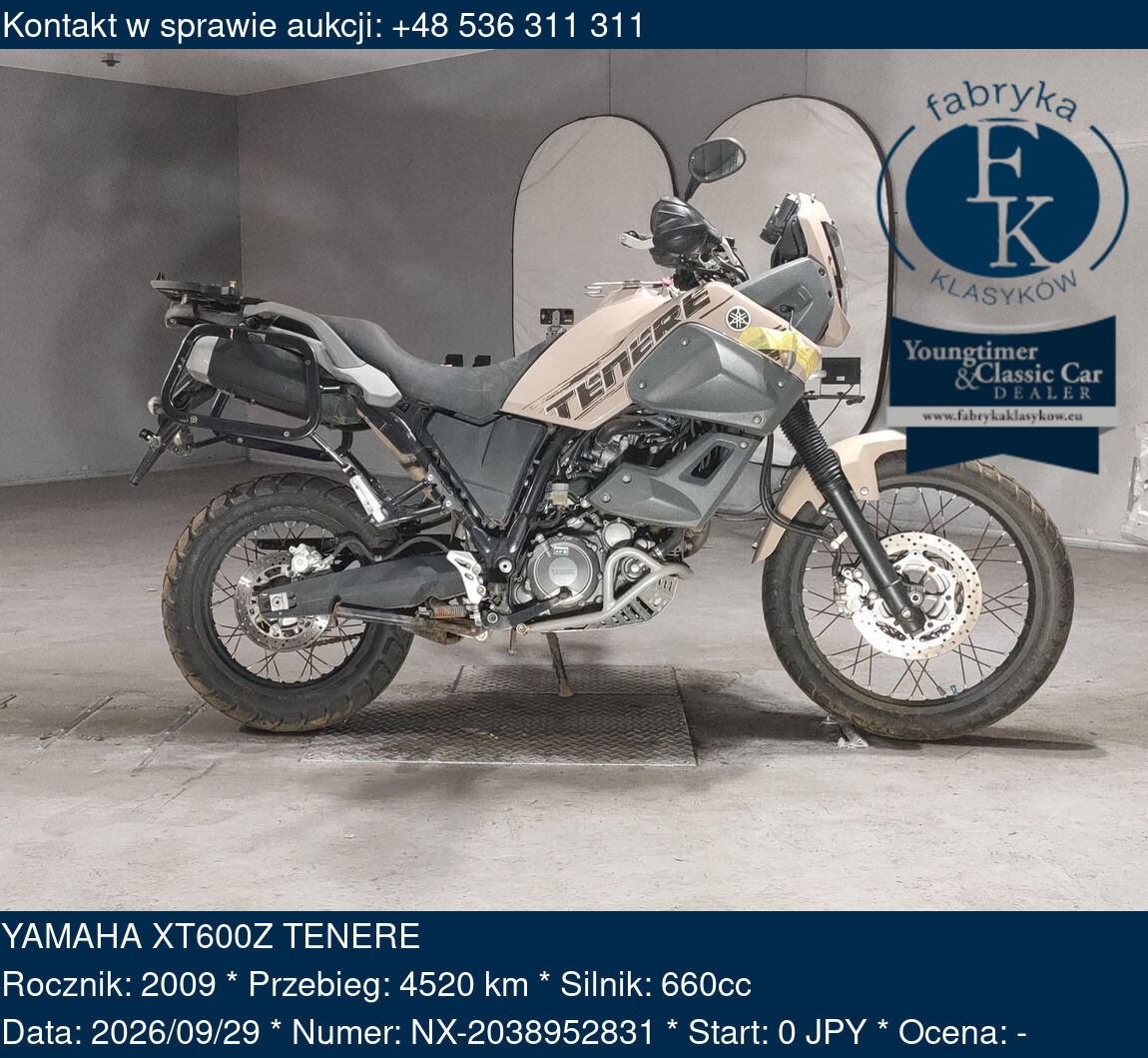 YAMAHA XT600Z TENERE 2009 - zdjęcie 2