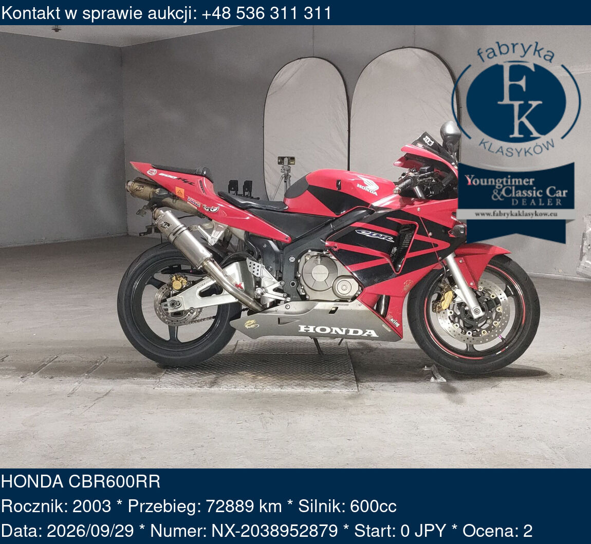 HONDA CBR600RR 2003 - zdjęcie 2