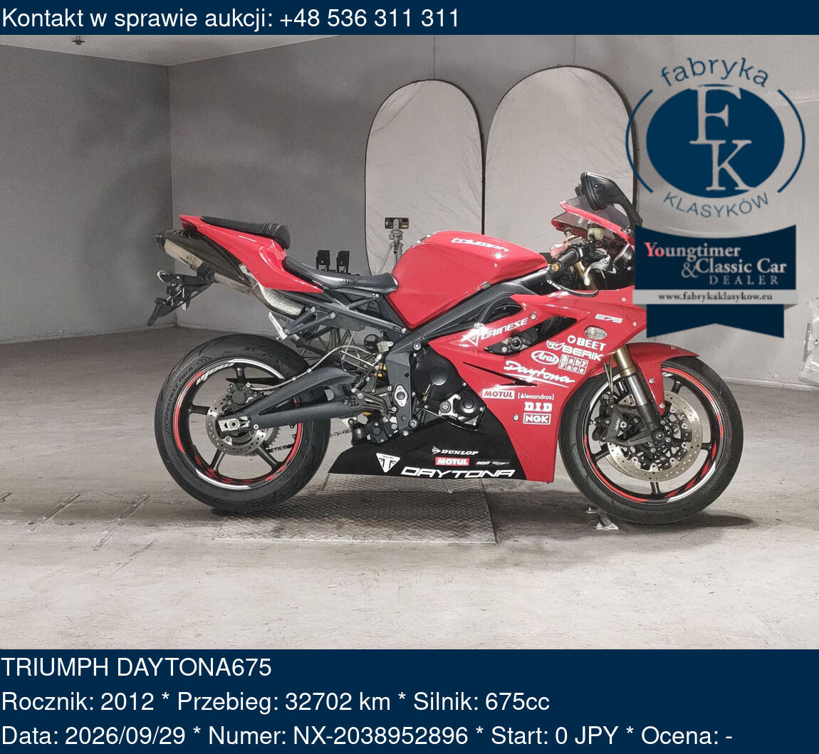 TRIUMPH DAYTONA675 2012 - zdjęcie 2