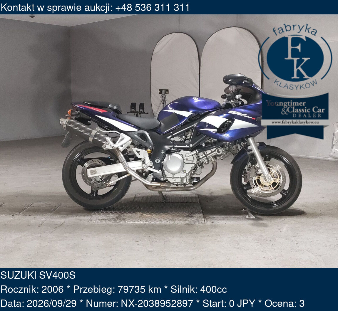 SUZUKI SV400S 2006 - zdjęcie 2