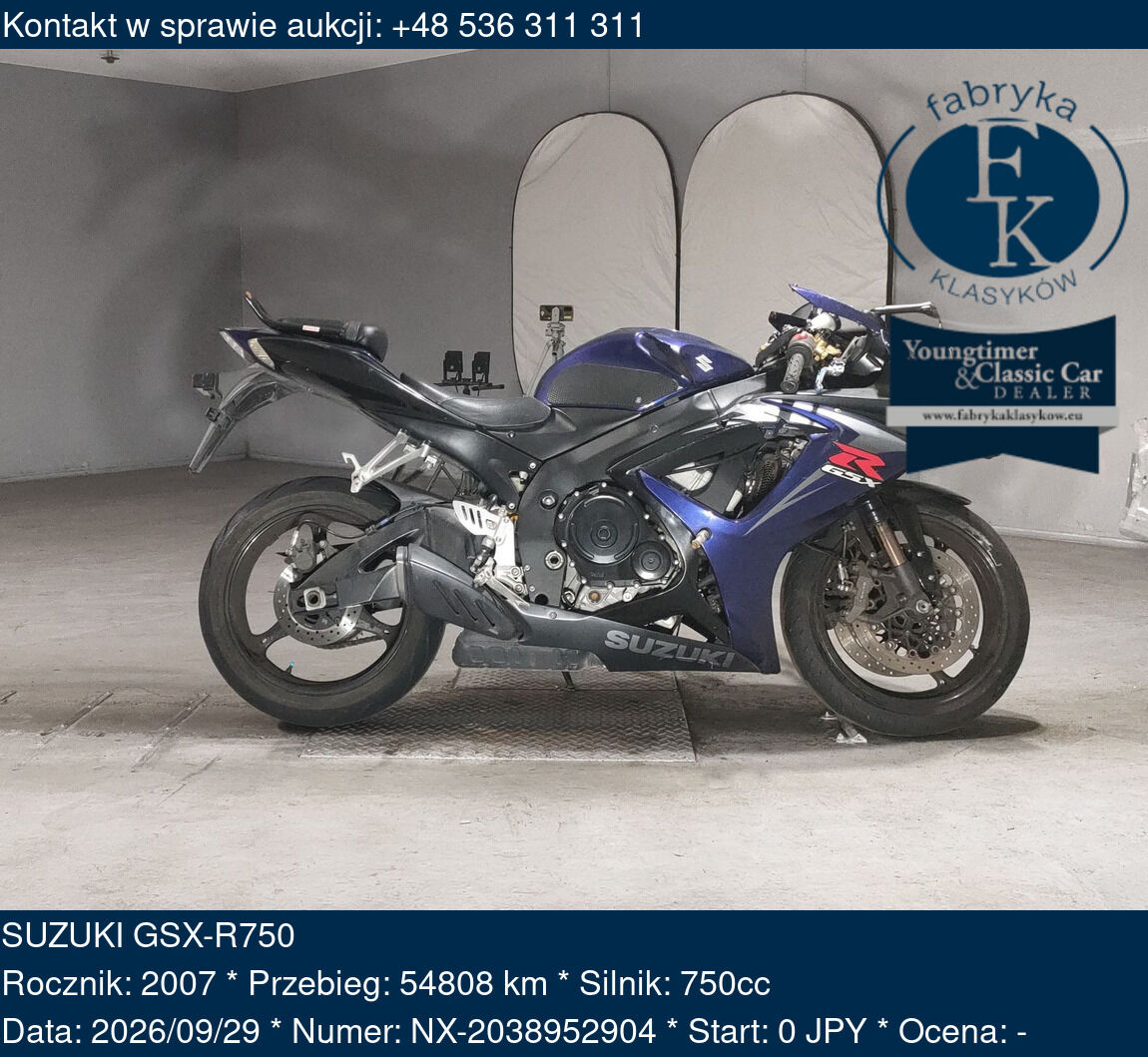 SUZUKI GSX-R750 2007 - zdjęcie 2