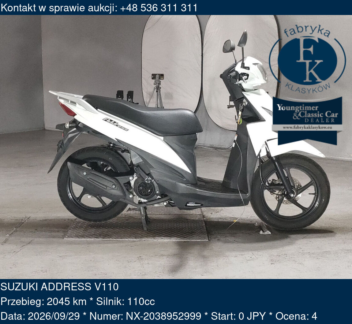 SUZUKI ADDRESS V110  - zdjęcie 2