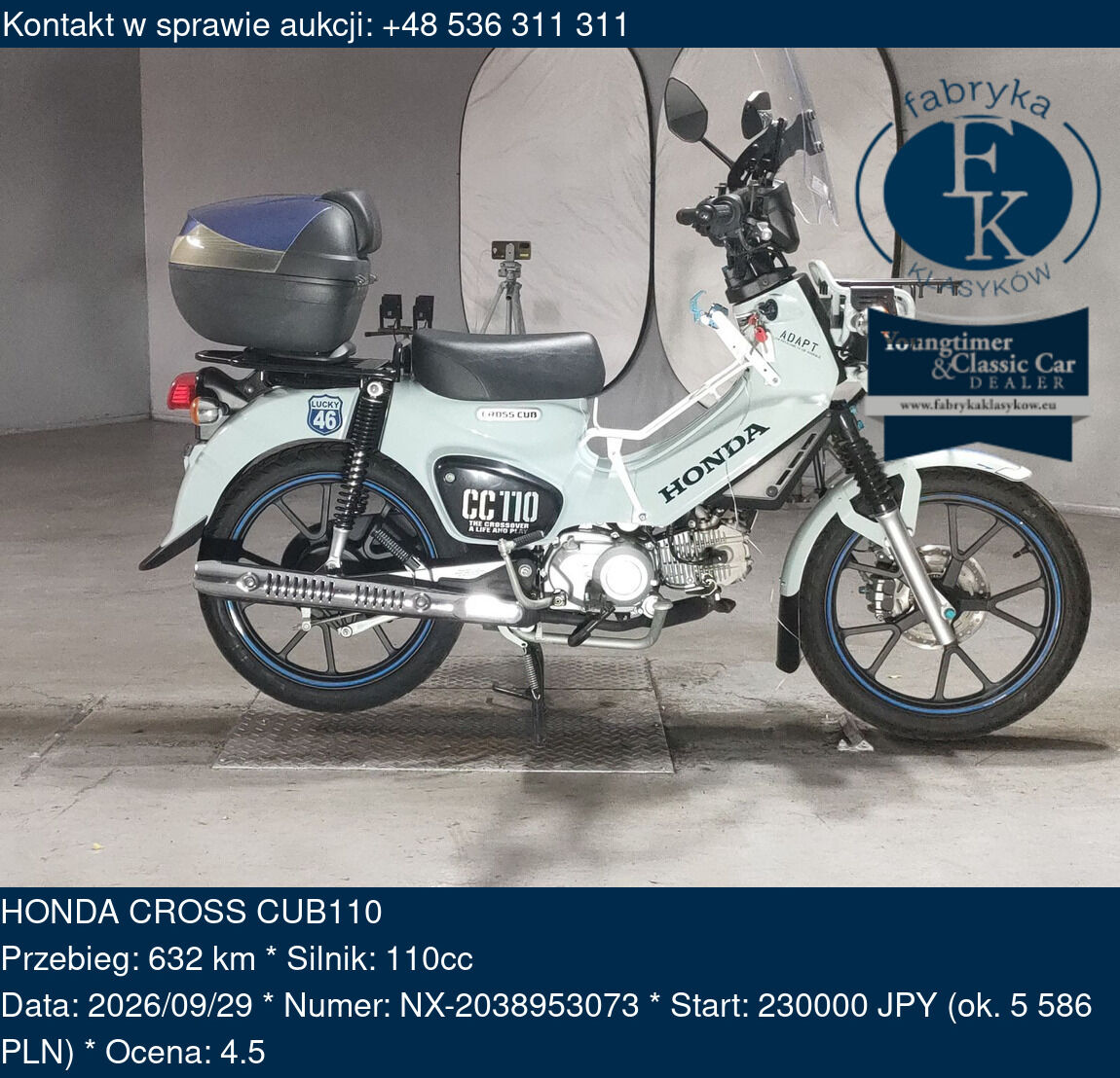 HONDA CROSS CUB110  - zdjęcie 2