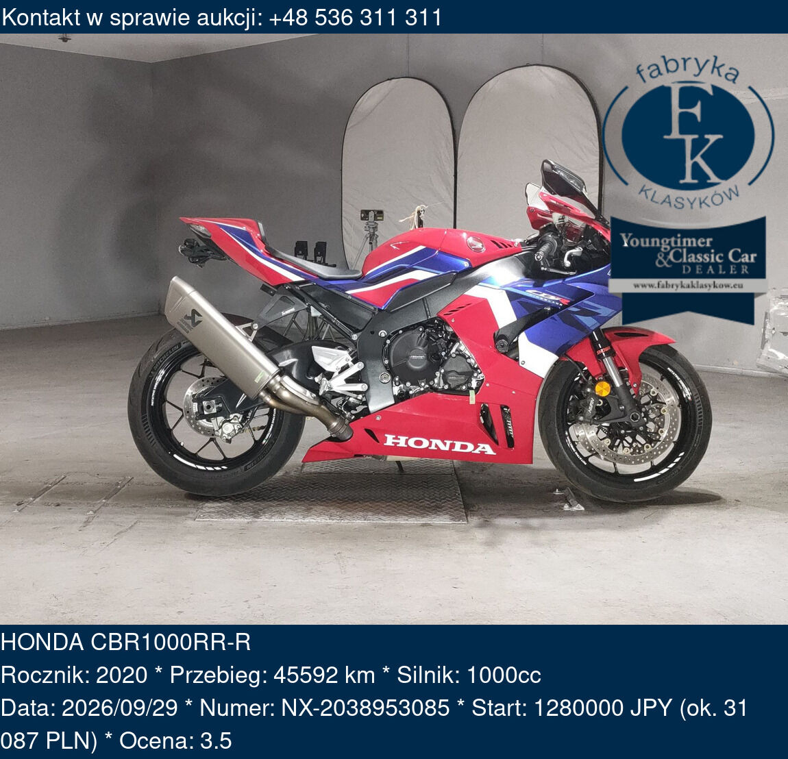 HONDA CBR1000RR-R 2020 - zdjęcie 2