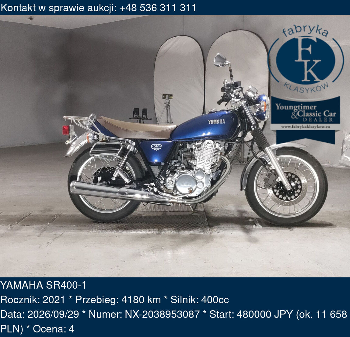 YAMAHA SR400-1 2021 - zdjęcie 2