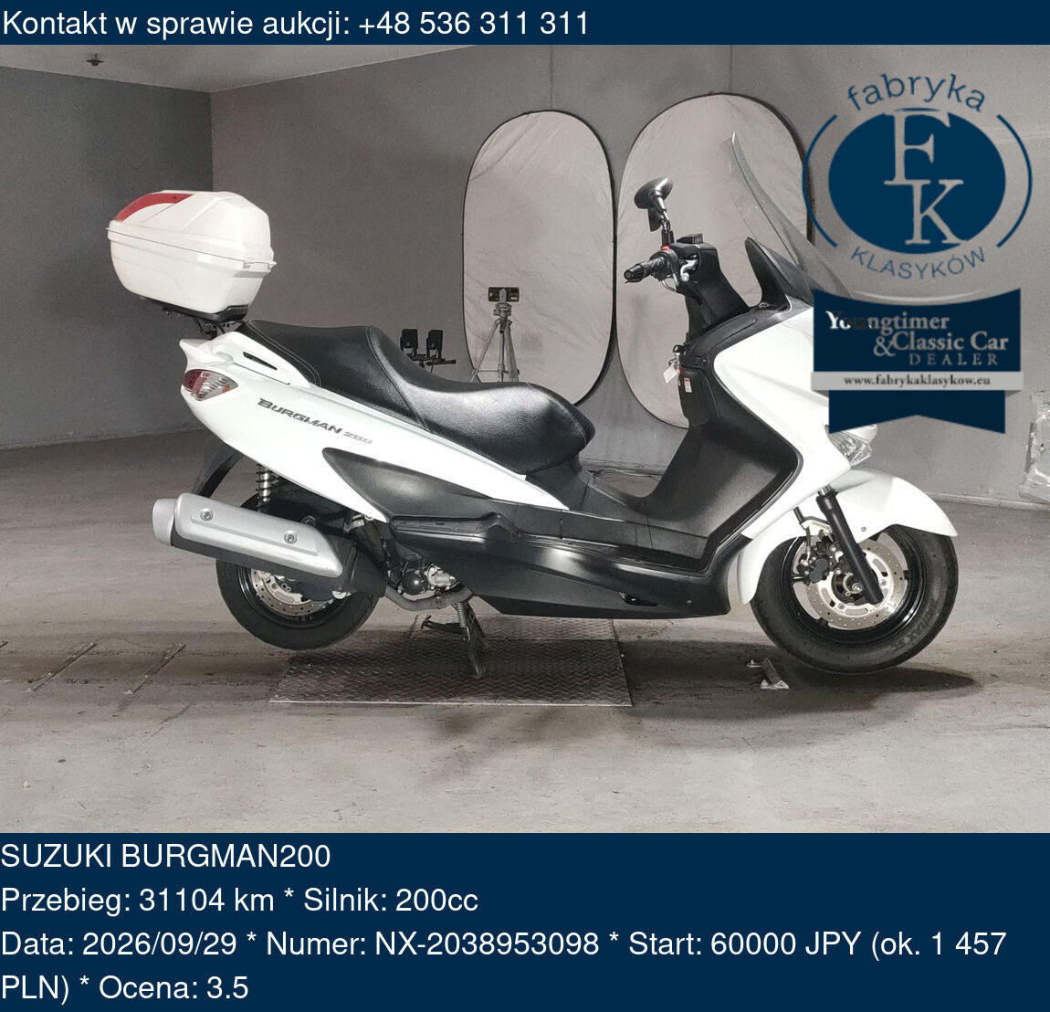 SUZUKI BURGMAN200  - zdjęcie 2