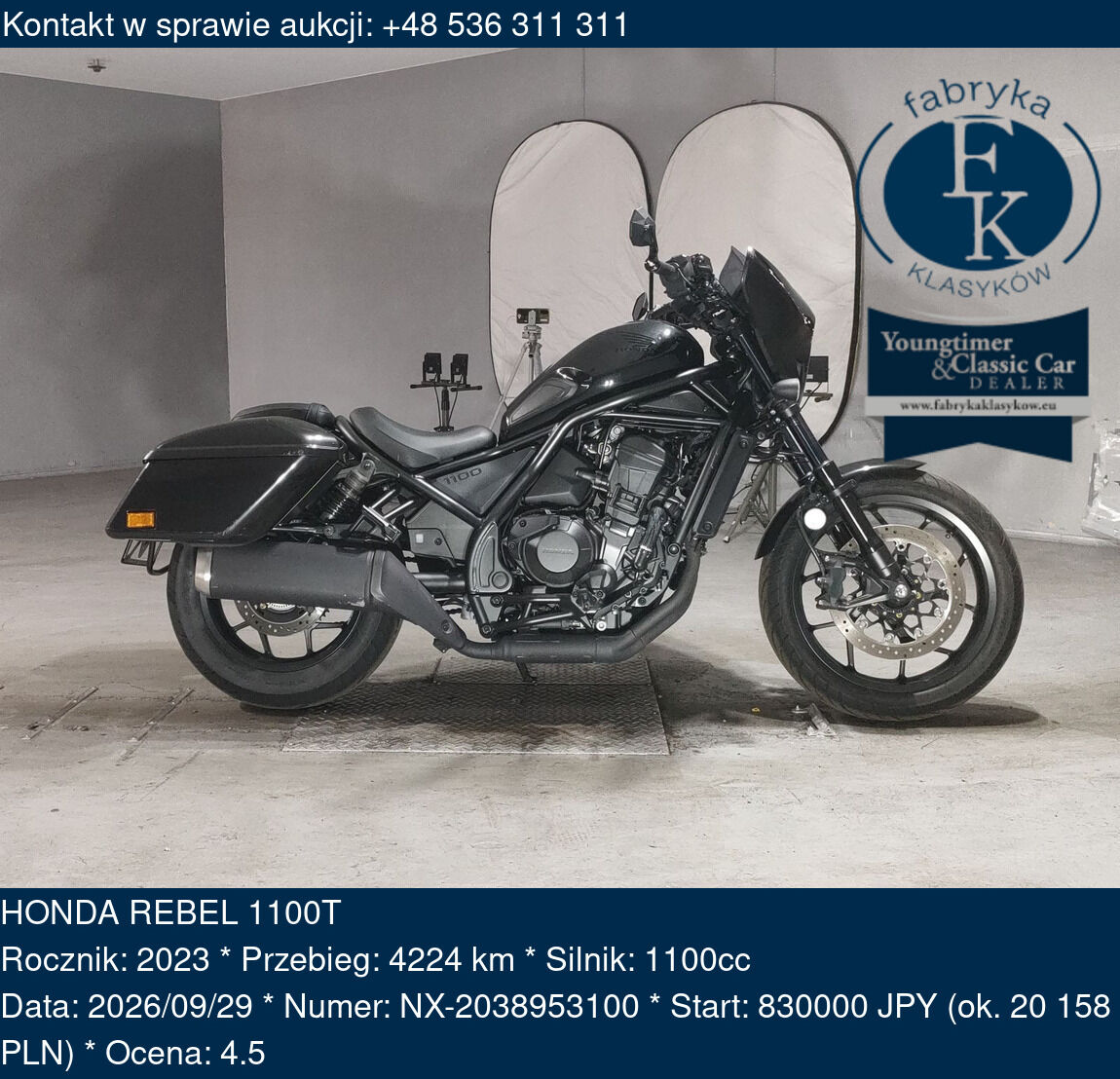 HONDA REBEL 1100T 2023 - zdjęcie 2