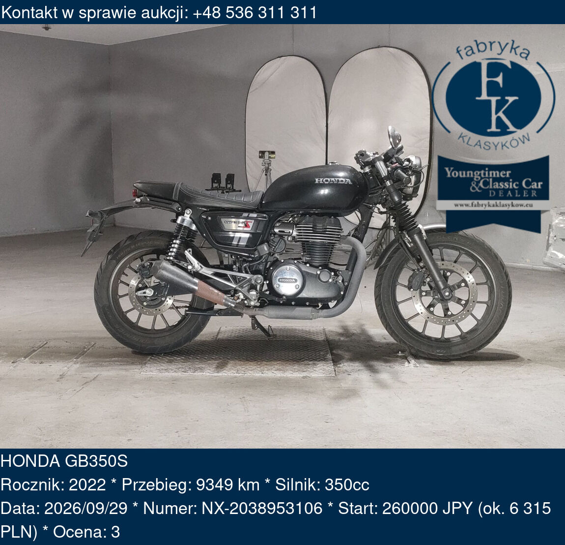 HONDA GB350S 2022 - zdjęcie 2