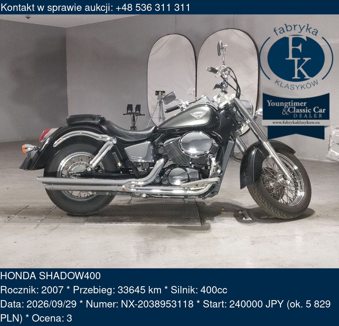 HONDA SHADOW400 2007 - zdjęcie 2