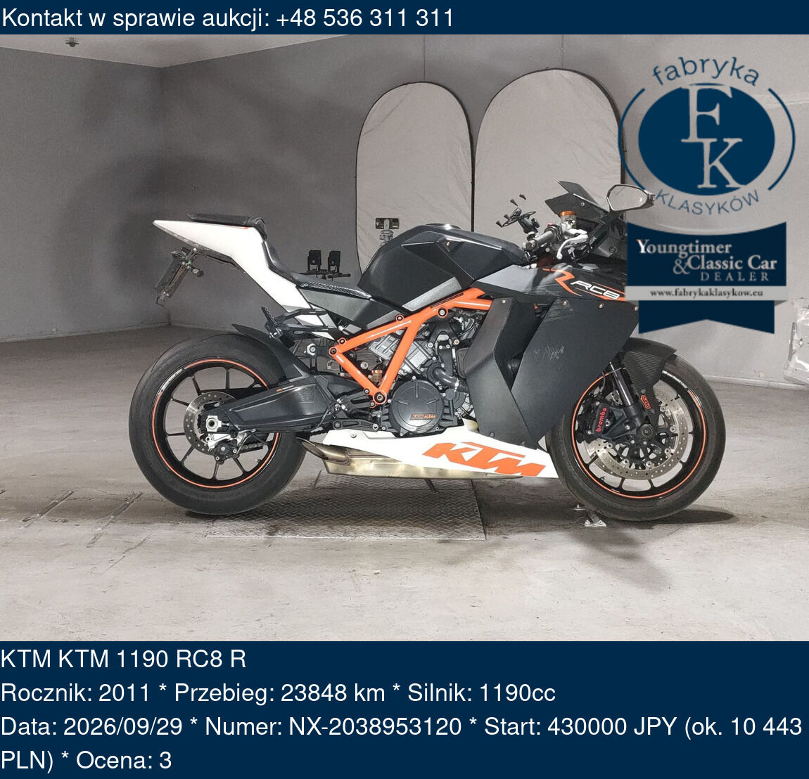 KTM KTM 1190 RC8 R 2011 - zdjęcie 2