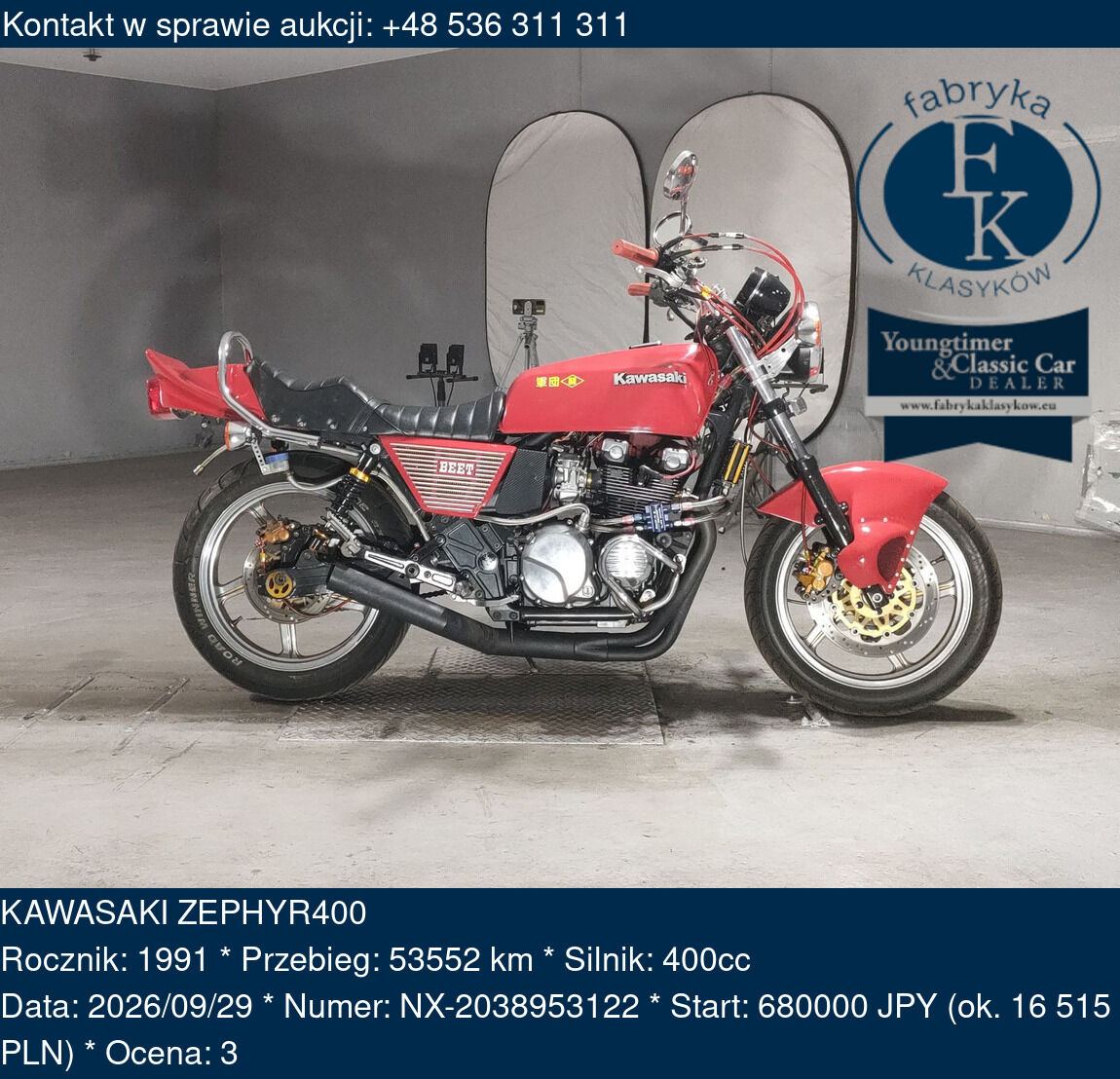 KAWASAKI ZEPHYR400 1991 - zdjęcie 2