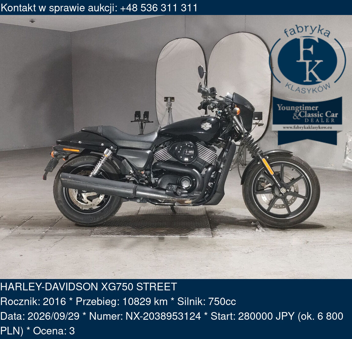 HARLEY-DAVIDSON XG750 STREET 2016 - zdjęcie 2