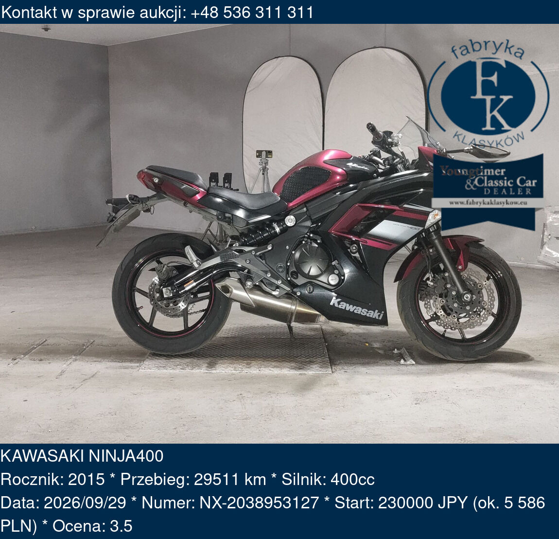 KAWASAKI NINJA400 2015 - zdjęcie 2