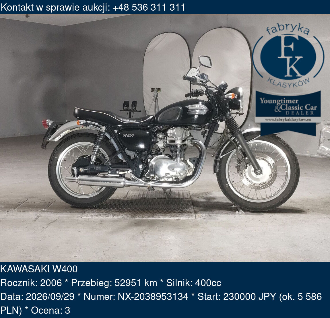 KAWASAKI W400 2006 - zdjęcie 2
