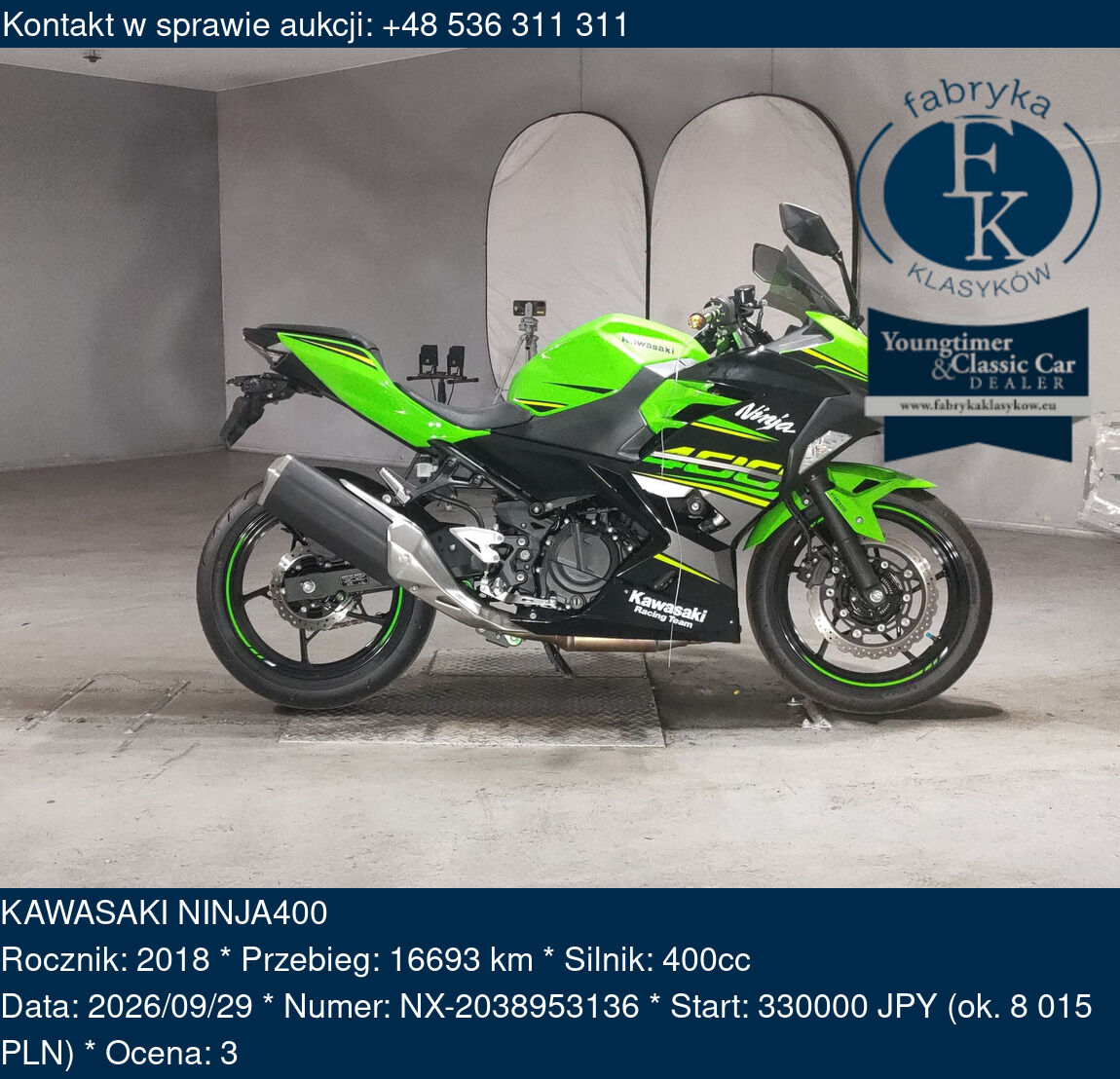 KAWASAKI NINJA400 2018 - zdjęcie 2