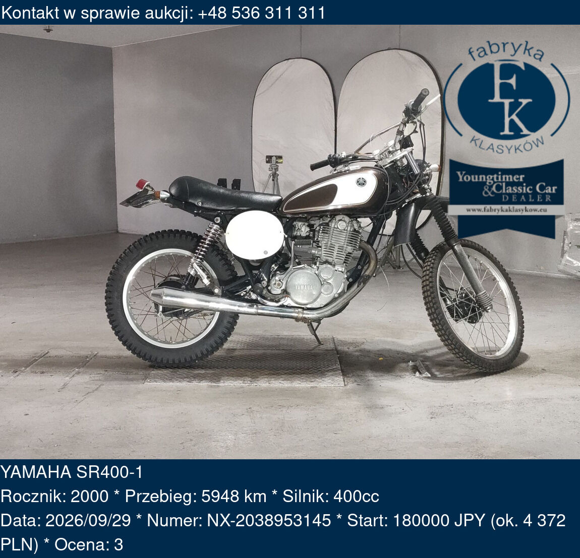 YAMAHA SR400-1 2000 - zdjęcie 2