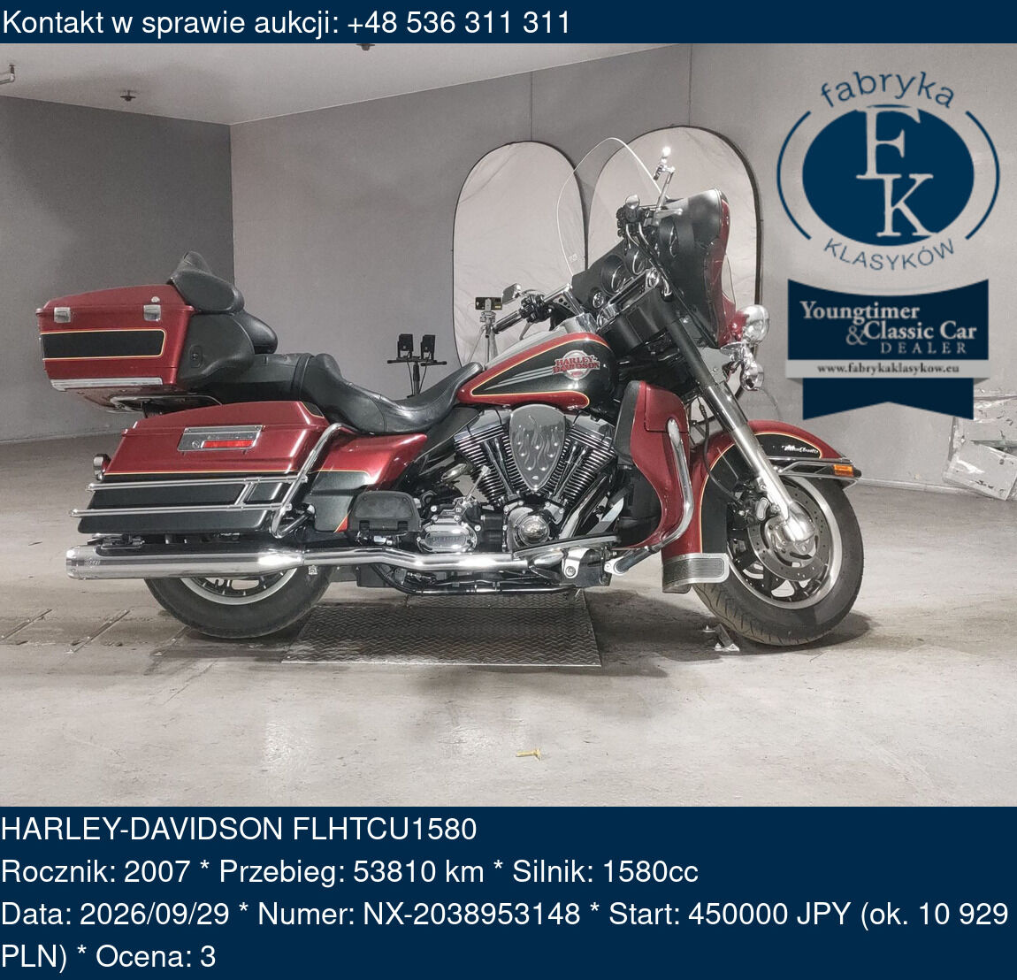 HARLEY-DAVIDSON FLHTCU1580 2007 - zdjęcie 2