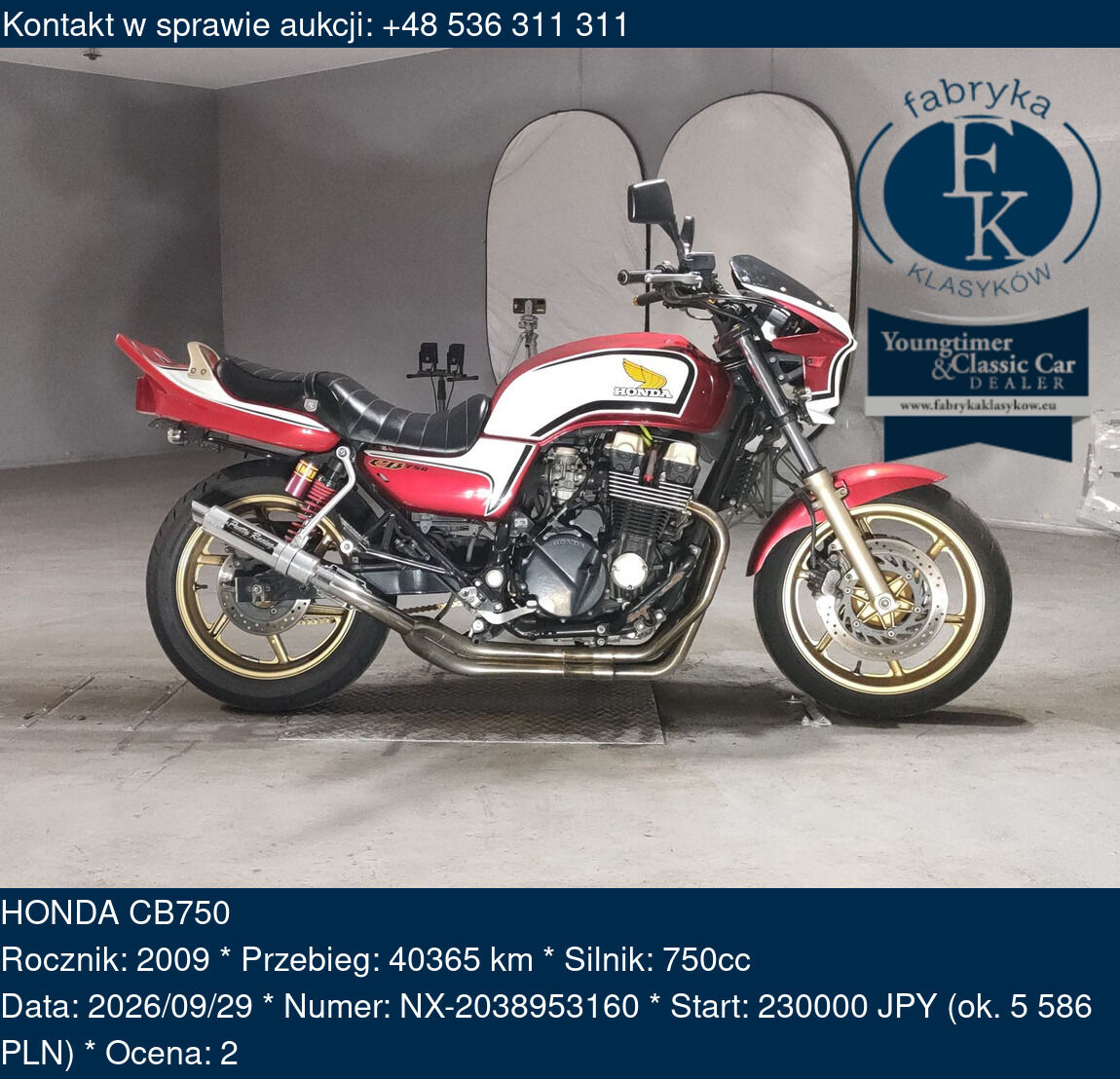 HONDA CB750 2009 - zdjęcie 2