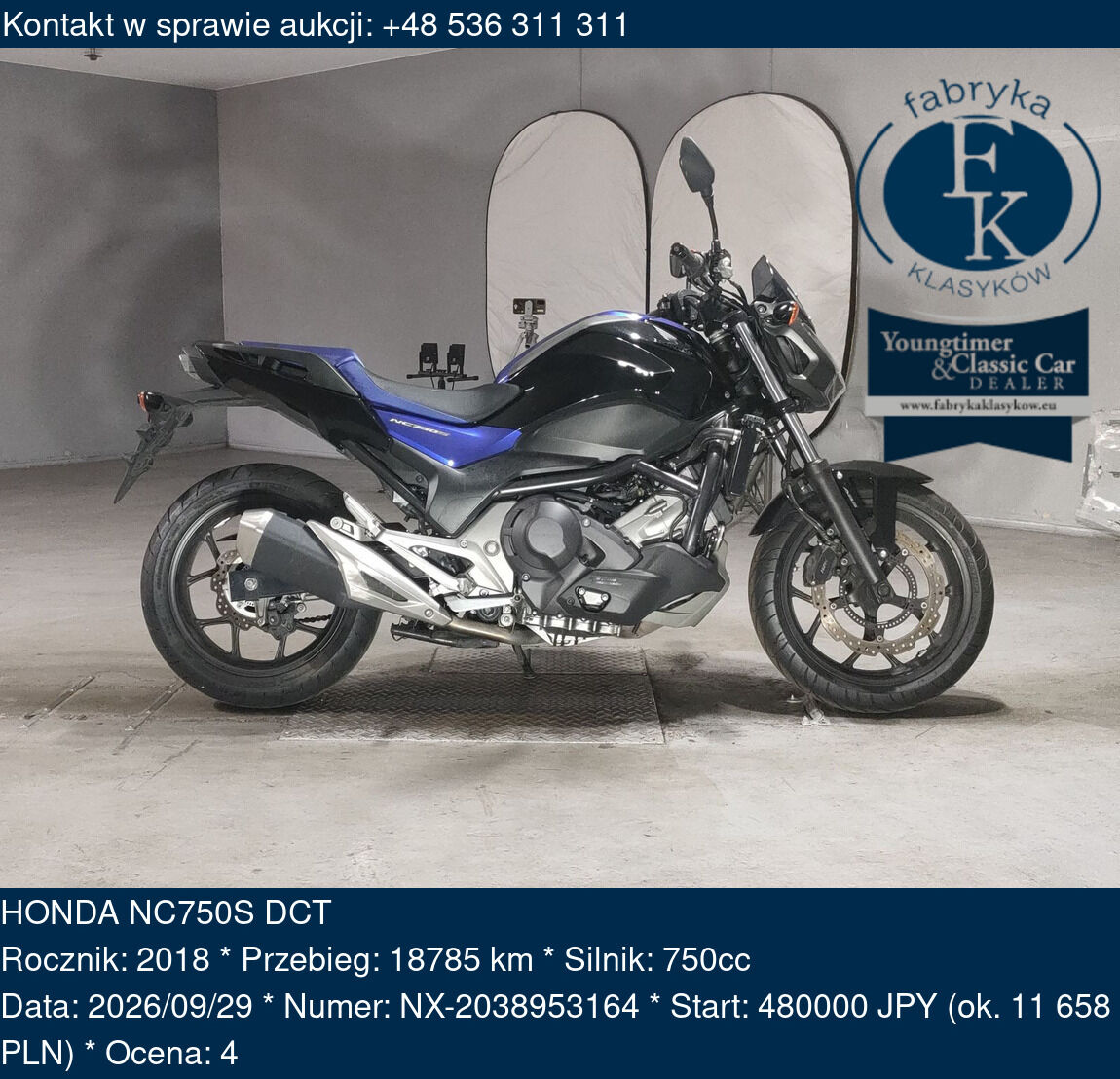 HONDA NC750S DCT 2018 - zdjęcie 2