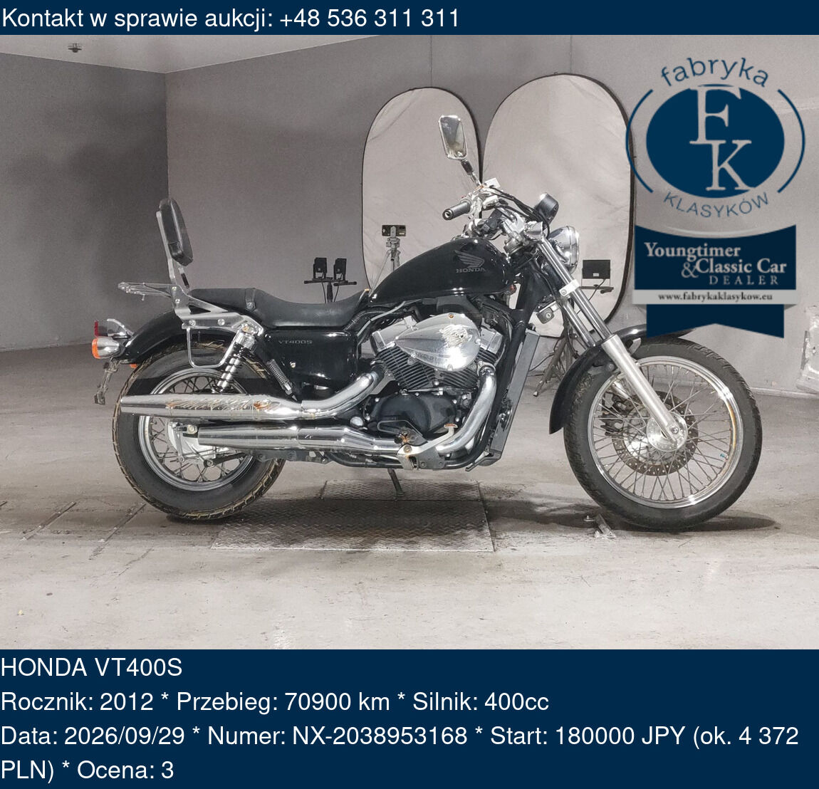 HONDA VT400S 2012 - zdjęcie 2