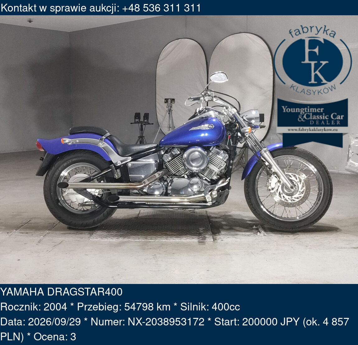 YAMAHA DRAGSTAR400 2004 - zdjęcie 2