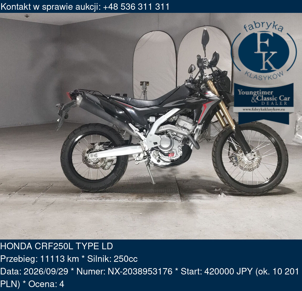 HONDA CRF250L TYPE LD  - zdjęcie 2