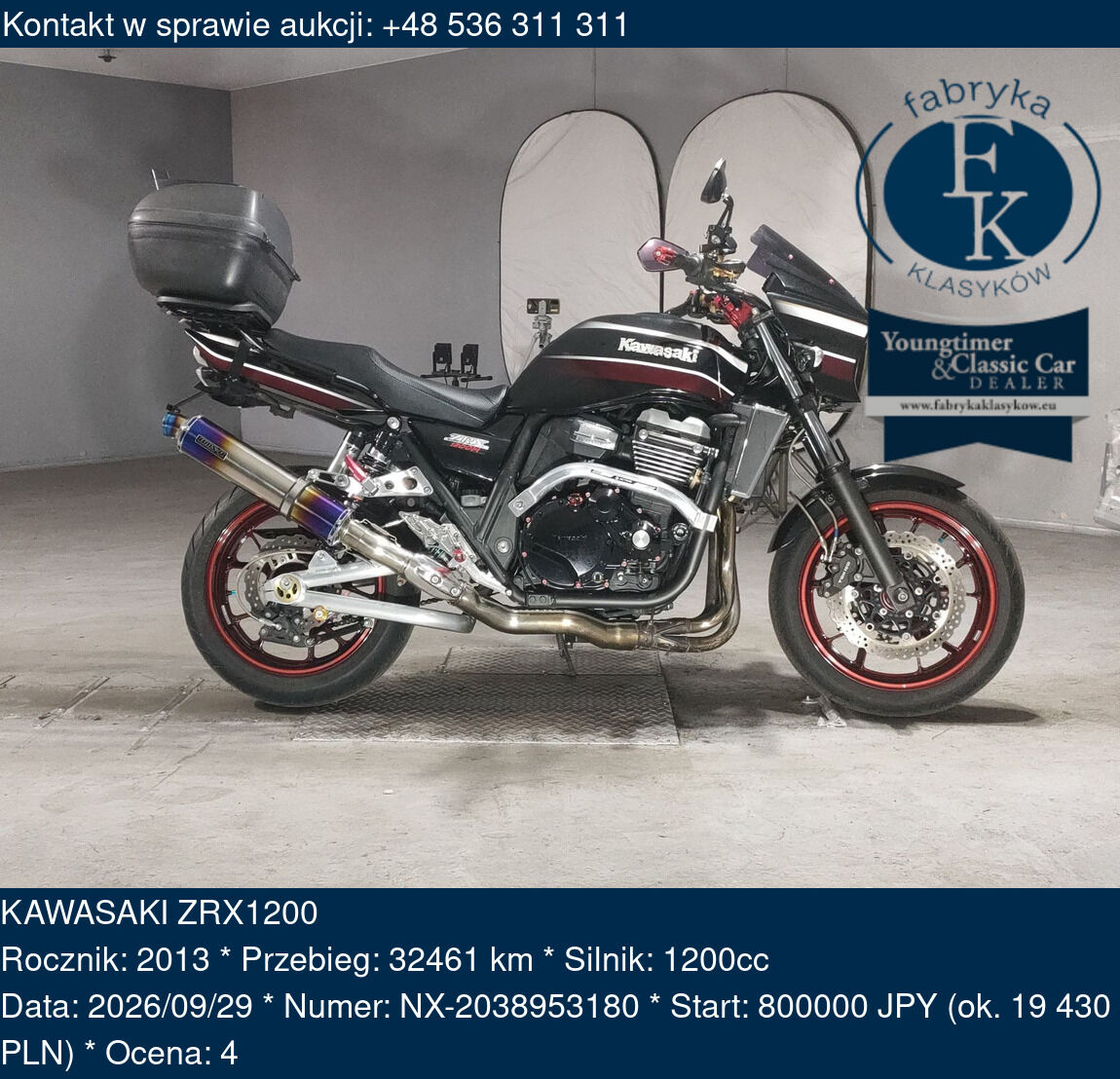 KAWASAKI ZRX1200 2013 - zdjęcie 2