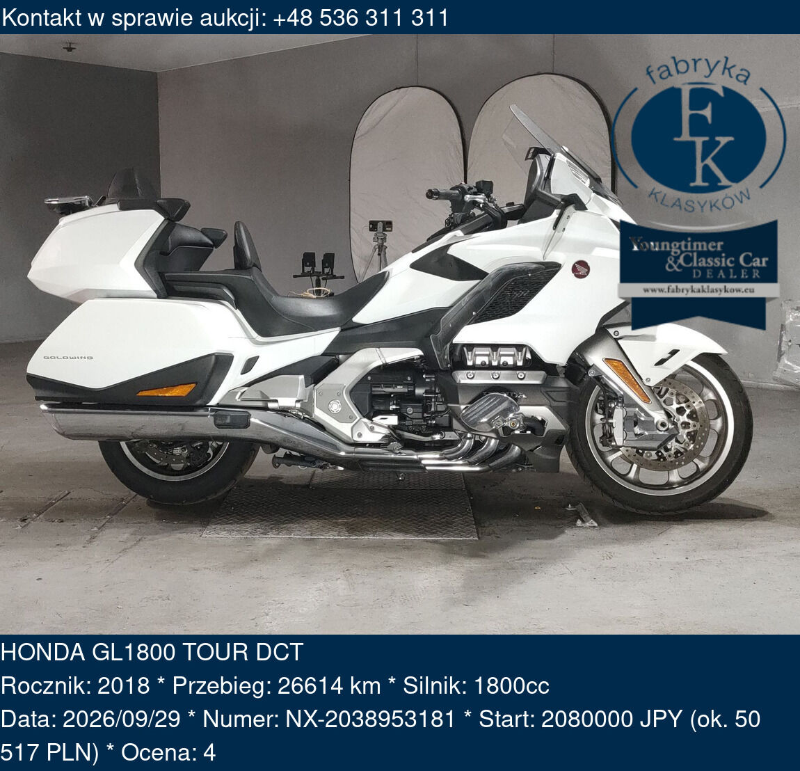 HONDA GL1800 TOUR DCT 2018 - zdjęcie 2
