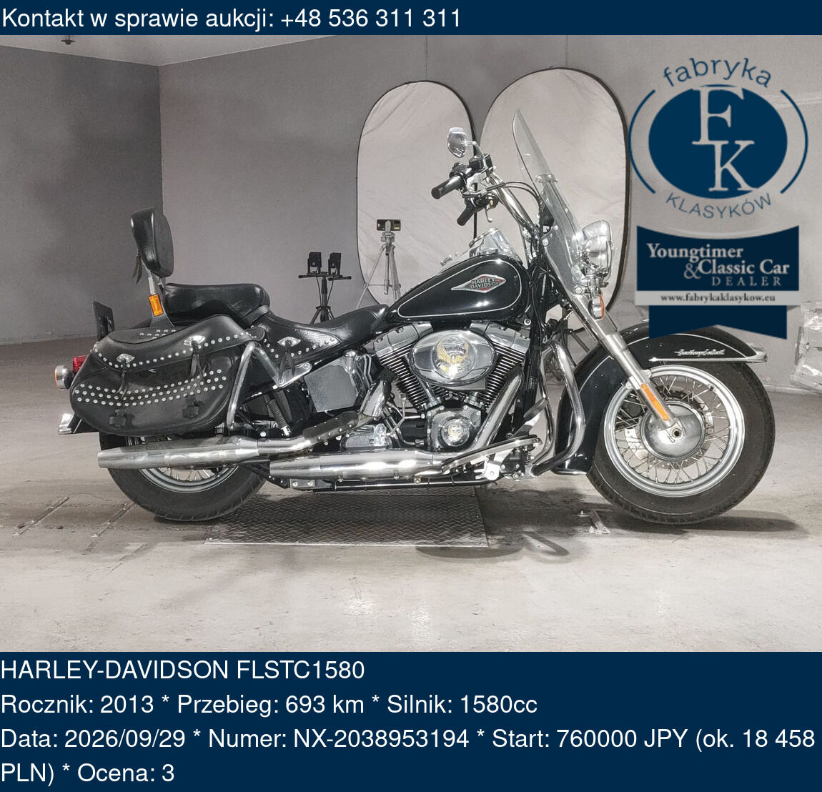 HARLEY-DAVIDSON FLSTC1580 2013 - zdjęcie 2