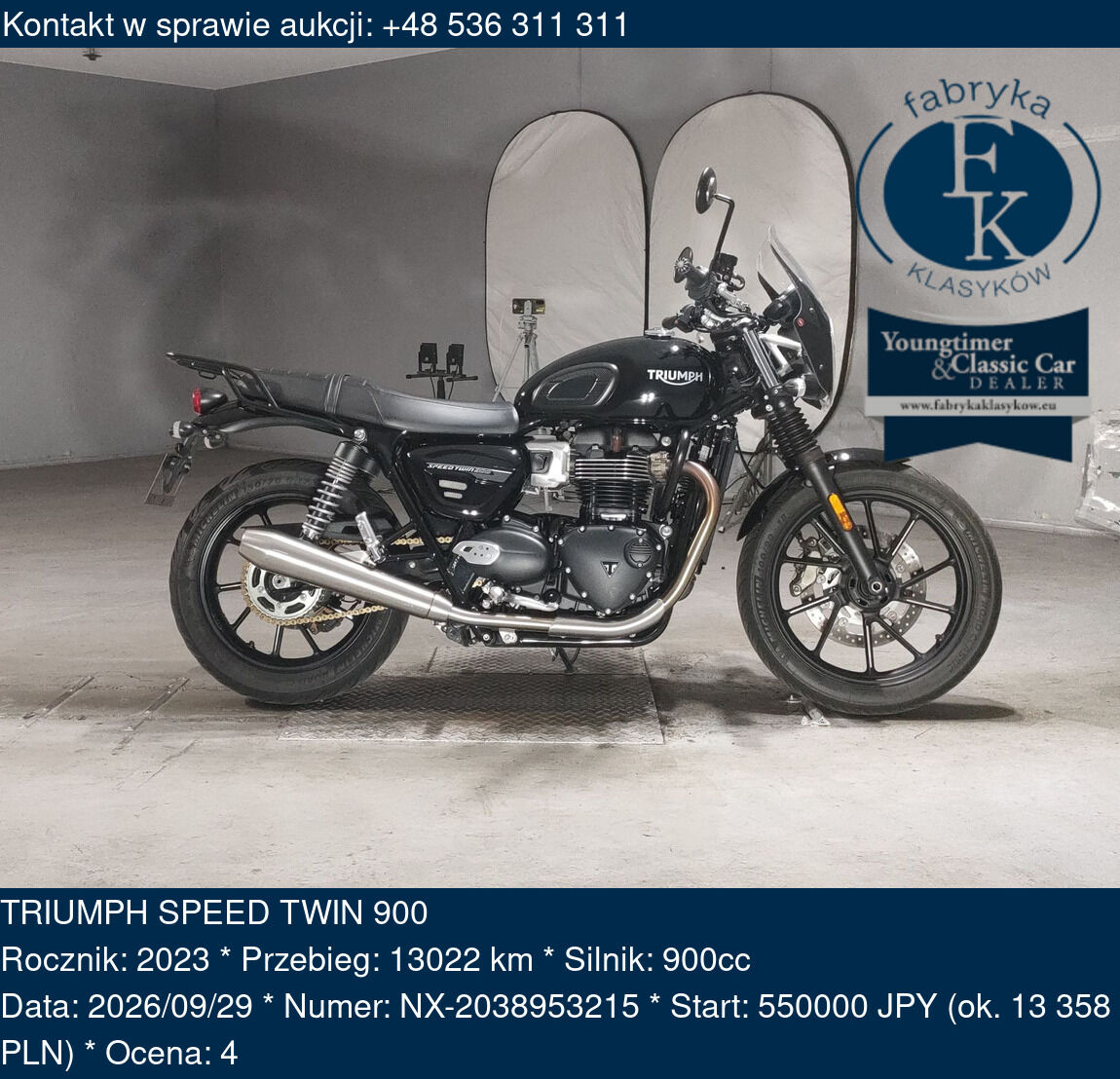 TRIUMPH SPEED TWIN 900 2023 - zdjęcie 2