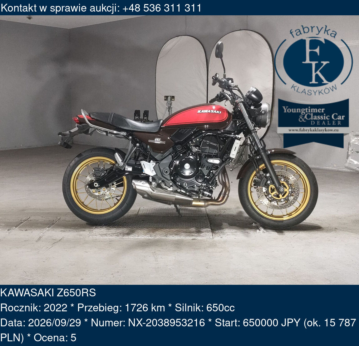 KAWASAKI Z650RS 2022 - zdjęcie 2