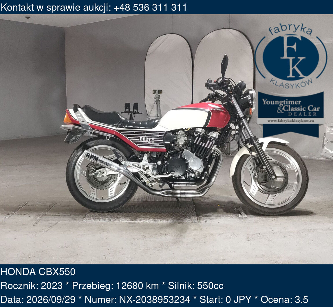 HONDA CBX550 2023 - zdjęcie 2